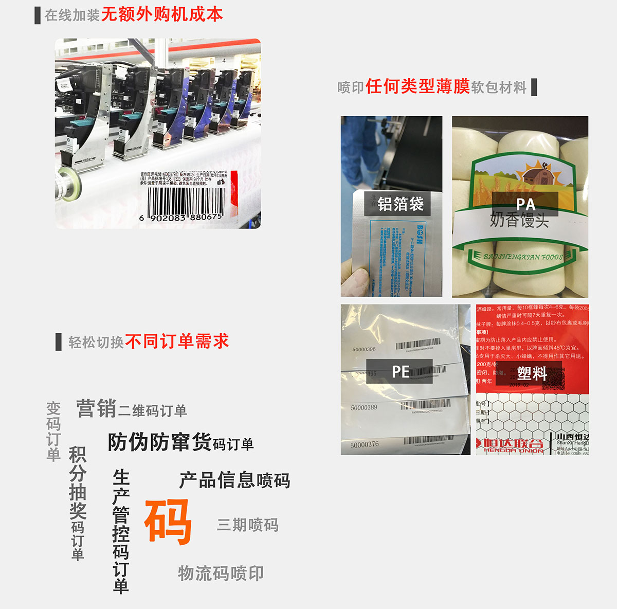 薄膜软包装一站式变码解决方案